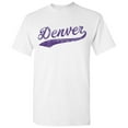 thumbnail image 6 of UGP Campus Apparel Denver City Baseball Script Basic Cotton T-Shirt - 3X-Large - White, 6 of 6