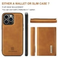 thumbnail image 4 of Allytechgroup 2 in 1 Detachable Wallet Case for iPhone 16 Pro Max with Cash Pocket & Cash Slots, [Magnetic Clasp] [Kickstand] Retro PU Leather Soft TPU Shockproof Anti-Scratch Slim Case, Brown, 4 of 9