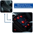 thumbnail image 5 of Valentine's Day Soft Comfortable Furry Printed Car Armrest Pad Mat Cover, 12.5x8.2 Inch Armrest Accessories, 5 of 6