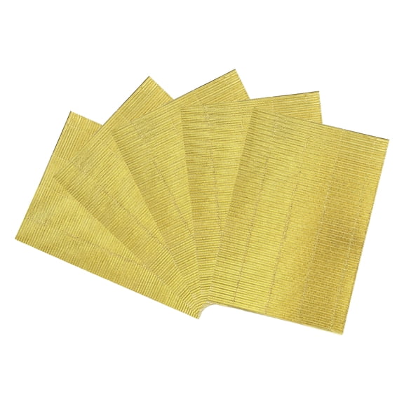 Uxcell 5 Sheets A4 Gold Metallic Corrugated Cardboard Paper,8.3 inch  x 11.7 inch Shiny Corrugated Paper for DIY Art Crafts, Scrapbooking, Gift Box