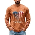 thumbnail image 2 of Men's 250 Anniversary Usa Shirt American Flag Graphic Long Sleeve Tee Fishing Cycling Outdoor Casual Sweatshirt, 2 of 4