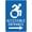 Warning Sign 2, variant on Handicap Parking Sign (Handicapped) - 8"x12" Metal Security Tin Warning Sign, Accessibility Decor for Street Business Home Parking Lot
