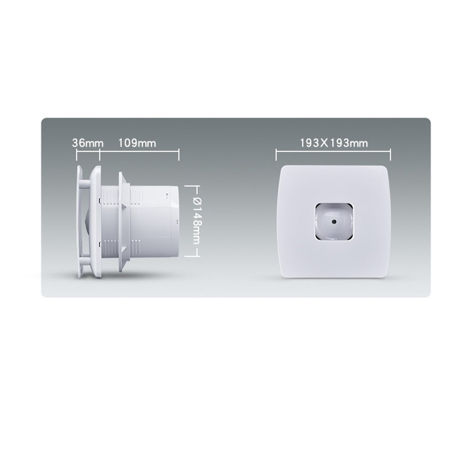 Exhaust Fan Home Through The Wall Exhaust Fan Hotel Glass Window 6 Inch Bathroom Ventilation Fan ,Powerful and Efficient