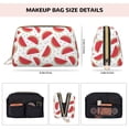 thumbnail image 5 of Xecao Watermelon Print Fashion Makeup PVC Bag Large Capacity Travel Cosmetic Bag for Women Organizer Toiletry Clutch, 5 of 8