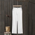 thumbnail image 6 of MSJUHEG Women'S Pants High Waisted Jeans For Women Womens Trousers Back Pants Elastic Waist Linen Pants Pants Linen Pants White 5Xl, 6 of 7
