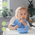 thumbnail image 2 of Set de alimentación para bebés Munlinder de silicona con ventosas y babero, 2 of 7