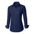 thumbnail image 3 of Vividaire Button Down Shirts for Women Cotton Long Sleeve Dress Shirt Classic Fit Work Business Casual Blouses, 3 of 8