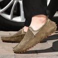 thumbnail image 3 of Vintage Suede Slip-On Driving Loafers, 3 of 5
