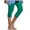 Mint Green, variant on Chbgutlmr Workout Leggings for Women Capris High Elastic Waisted Skinny Athletic Cropped Yoga Pants