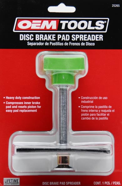 OEMTOOLS 25265 Disc Brake Pad Spreader, Inner Brake Pad Spreader Tool,  Resets Piston for Easy Pad Replacement, 2 Piece Design for Added Strength