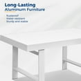 thumbnail image 3 of Superjoe 51" Rust-proof Aluminum Outdoor Dining Table, White, 3 of 7