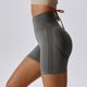 thumbnail image 3 of Gibobby Falda Shorts Mujer Pantalones cortos de yoga de fitness para mujer Pantalones cortos de equitación de de cintura alta Pantalones cortos de levantamiento de cadera de v(Gris, S), 3 of 5