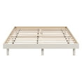 thumbnail image 5 of Gzxs Full Size Floating Platform Bed with Wood Slats Support, No Box Spring Needed, Noise-Free, Easy Assembly, White Washed, 5 of 9