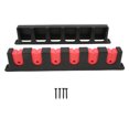 thumbnail image 6 of Red 2-Pack Wall Mounted Fishing Rod Rack, Space-Saving Horizontal Storage, Anti-Scratch Design for Home Organization, Color, 6 of 8