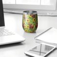 thumbnail image 3 of 12oz Stemless Wine Tumblers Highland Cow Sunflower Field Pattern Vacuum Insulated Stainless Steel Travel Tumbler Cups Mug with Lid and Straw for Champaign,Cocktail,Beer with Cleaning Brush, 3 of 5