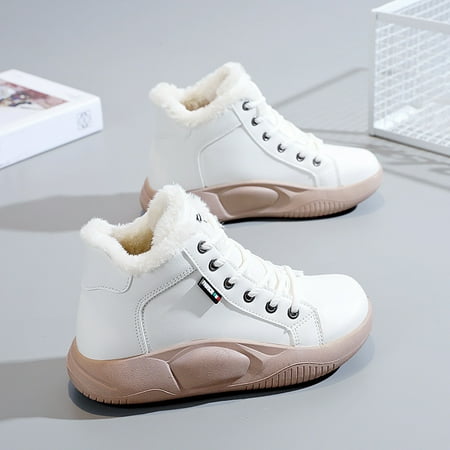 

Bessbest New Year 2022 Women S Winter New Korean Lace Up High Top Plush Warm Sport Shoes