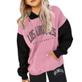 thumbnail image 2 of DHFJKG Girls 2 Piece Outfits Sweatsuits Letter Printed Pocket Long Sleeve Hoodies Ankle-Tied Pants Tracksuits Set Autumn Winter Cozy Outfit, 2 of 6