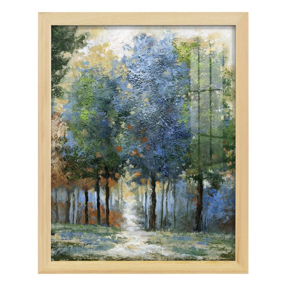Afternoon Light -Framed Print w/glass-Natural Wood