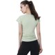 thumbnail image 4 of Camiseta deportiva de manga corta con cremallera y cordón para yoga, top de fitness para mujer, ropa ajustada para correr y yoga transpirable, 4 of 6