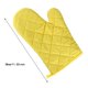 thumbnail image 3 of Guantes Para Horno De Microondas De Alta Temperatura, Color Liso, Gruesos, Amarillos, 3 of 6