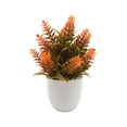 thumbnail image 3 of Mini Artificial Fall Potted Plants with White Pots, Long Lasting No Watering Fake Plant Ornament, Fall Table Office Decor for Desk Shelf Windowsill Bathroom Indoor, C, 3 of 6