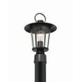thumbnail image 4 of Crystorama Andover 1 Light Matte Black Outdoor Lantern Post - 9"W x 14.5"H, 4 of 5