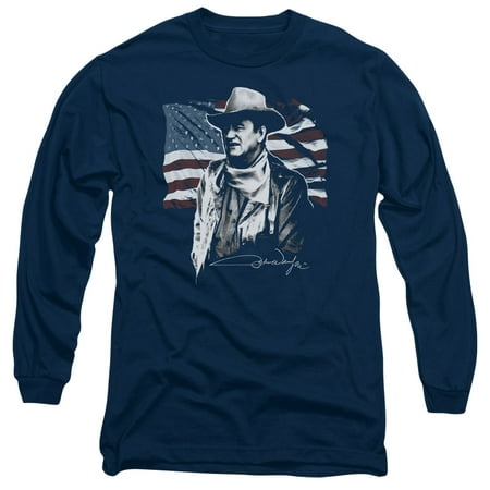 John Wayne American Idol Mens Long Sleeve Shirt