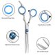 thumbnail image 3 of Tijeras de peluquería Juego de 10 piezas Peluquería Corte plano Corte de dientes Flequillo Adelgazamiento Combinación de herramientas de corte de cabello esquí esquí Gafas de esquí, 3 of 5