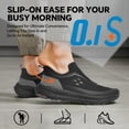 thumbnail image 5 of SPIEZ Non Slip Work Shoes for Men, Slip Resistant Kitchen & Restaurant Shoes, Lightweight Slip-On Service Shoes for Standing All Day, Oil-Resistant Occupational Work Sneakers, Black Size 11.5, 5 of 9