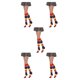 thumbnail image 1 of Guardurnaity 1 par de calcetines a rayas hasta la rodilla, medias para disfraz de fiesta, arcoíris Type2 NO2, 1 of 6