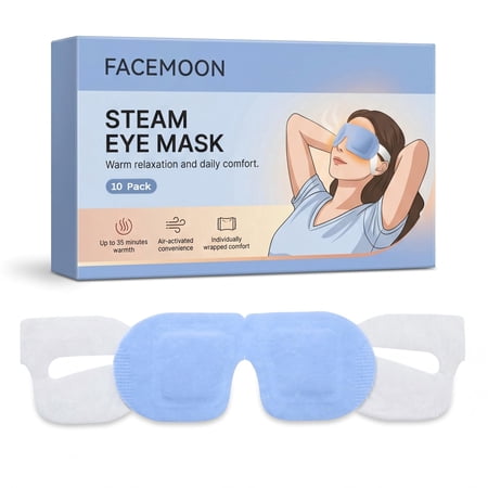 Self-Heating Warm Eye Masks, 10 Pack Warm Compress for Dry Eye, Stye & Irritation Relief, Screen Fatigue & Eye Strain