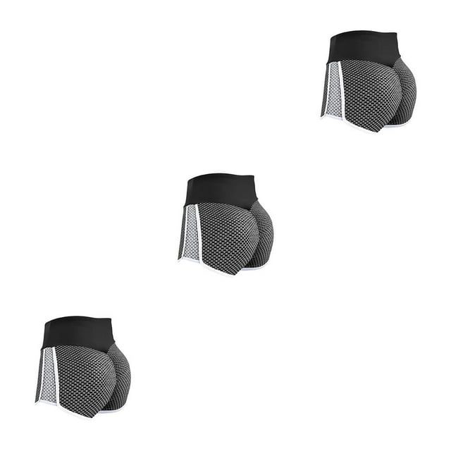 Sonducket Pantalones cortos huecos cintura alta melocotón cadera polainas cortas Sexy gimnasio Fitness ropa deportiva panal de miel pantalones Type1 NO1