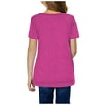 thumbnail image 4 of Ketyyh-chn99 Toddler Shirts Girls Short Sleeve T-Shirts Toddler Crew Neck Tees Tops Summer Casual Clothes for 6-7 Years,Hot Pink, 4 of 4