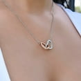 thumbnail image 6 of To My Daughter, Interlocking Hearts Necklace, 6 of 6