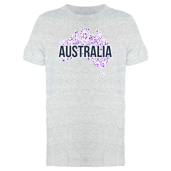 Australia Dotted Map Ts Tee Men's -Image by Shutterstock