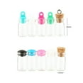 thumbnail image 2 of U8MO Lot 100pc 0.5ml Glass Vial Jars Containers Bottle Craft DIY Drift Bottle Pendant-White plastic plug-100pcs, 2 of 9