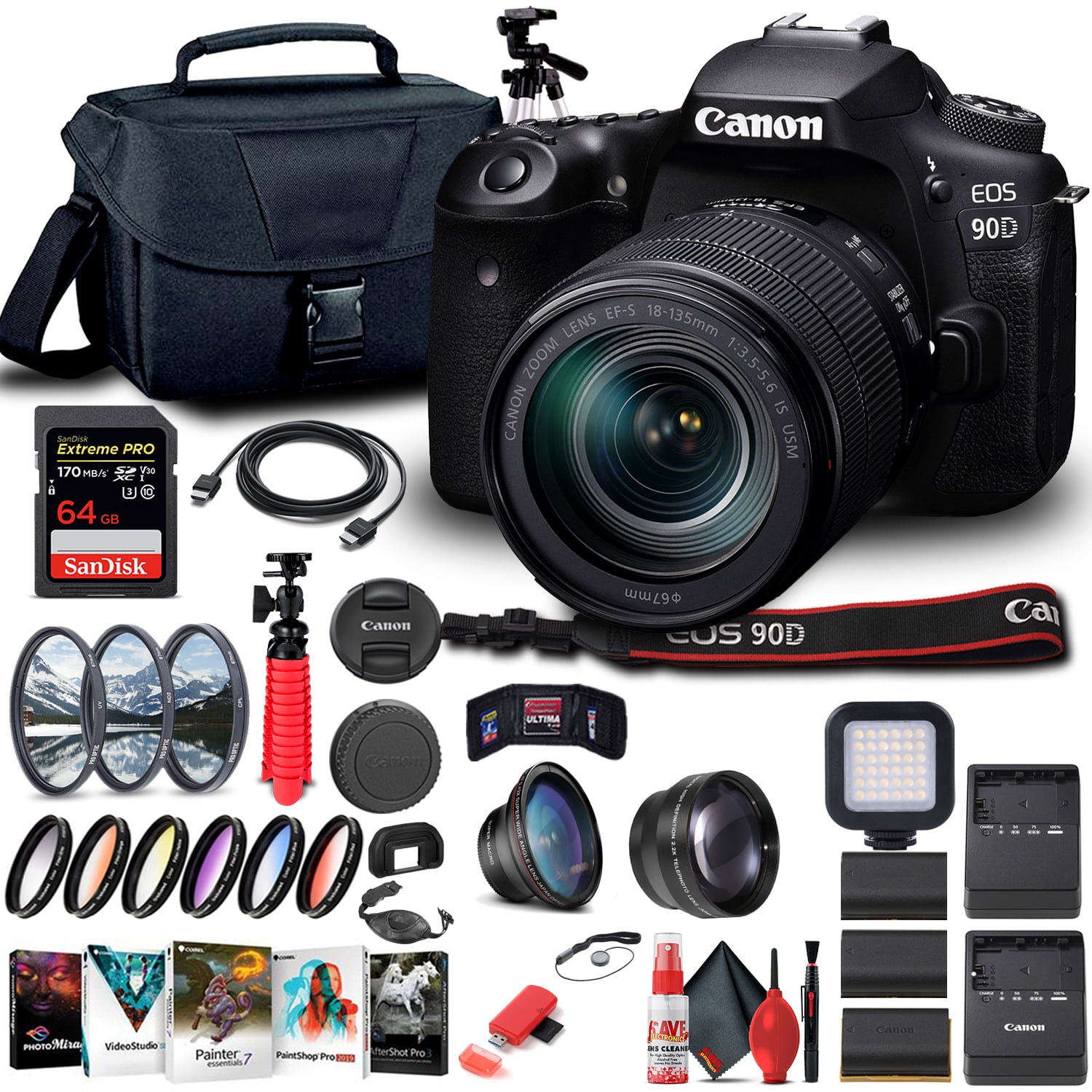 Canon EOS90DKIT EOS 90D DSLR Camera with 18-55mm Lens - Walmart.com
