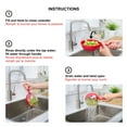 thumbnail image 4 of Starfrit Berry Colander, Flip Bubble Lid to Use, One Hand Use, Red, 4 of 10
