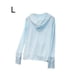 thumbnail image 5 of Qarigey Abrigo Ropa de protección solar Sudadera con capucha Protector solar Chaqueta elástica para exteriores Ropa deportiva Prendas para la parte del cuerpo Azul L, 5 of 6