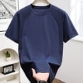 thumbnail image 3 of Daiosportswear Mens T Shirt - Short Sleeve Crew Neck Soft Fitted Elastic Tees Fresh Classic Tshirts Dark Blue XXXL(XXXL), 3 of 6