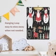 thumbnail image 7 of FMSHPON Cute Christmas Polar Bear Santa Snowman Deer Birds Trees Gifts Clipboard Hardboard Wood Nursing Clip Board and Pull for Standard A4 Letter 13x9 inches, 7 of 7