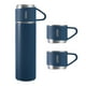 thumbnail image 2 of Botella Térmica Con Aislamiento Al 500 Ml Con 3 Tazas para Viajes (azul), 2 of 9