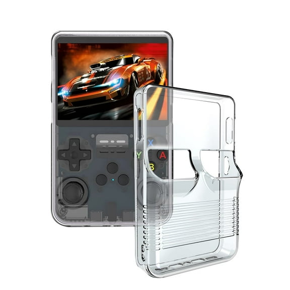 Protective Cover Sleeve for R36S Retro Handheld Game Console Soft Skin Case Dust-Proof Shockproof Transparent TPU Shell Protector