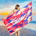 thumbnail image 2 of Binwennn Double Velvet Microfiber Beach Towel Quick Drying Printed Beach Towel Beach Swimming Beach Towel Initial Towels Set for Bathroom Oversized Bath Towel Set, 2 of 5