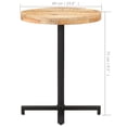 thumbnail image 4 of vidaXL Bistro Table Round Ø60x75 cm Rough Mango Wood, 4 of 4