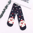 thumbnail image 5 of Kmdttou 3 Pairs Women's Christmas Prints Thick Warm Middle Tube Socks Christmas Socks Socks Winter-Gifts for Women/Men-Warm Thick Soft, 5 of 8