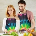 thumbnail image 4 of Colorful Tie Dye Bib Apron with Pocket Chef Aprons Waterproof Bib Aprons for Women Men Chef Cooking Aprons for Kitchen Cool BBQ Grilling, 4 of 7
