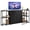 Black, variant on EnHomee 3-in-1 Configurable Dresser for Bedroom with Charging Station, 8-Drawer TV Stand for 55/65/ 75 inch TVs, 5 Storage Shelves, for Gaming Room, Hallway, Bedroom, Black
