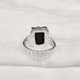 thumbnail image 6 of Natural Black Tourmaline Ring, Rough Tourmaline Ring, October Birthstone, Three Doted Band, 925 Sterling Silver, Womens Ring, Christmas, Thanksgiving, Handmade, Statement Jewelry, Raw Gemstone Jewelry, 6 of 6