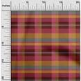 thumbnail image 1 of oneOone Viscose Chiffon Maroon Fabric Madras Check Craft Projects Decor Fabric Printed By The Yard 42 Inches Wide, 1 of 4